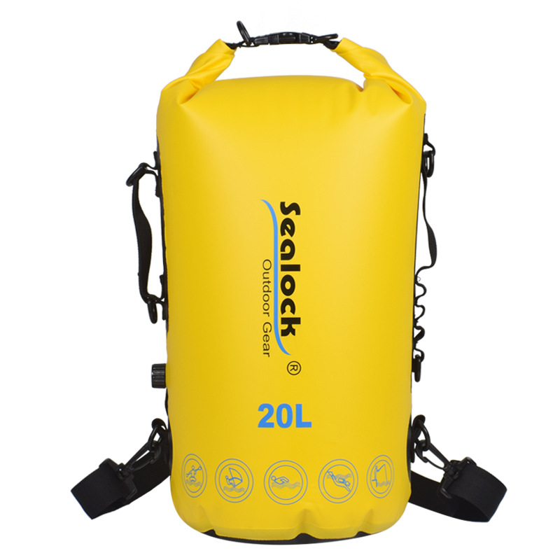 15L / 20L Roll-Top Waterproof Sicca Pera apud Backpack Straps (IPX7)