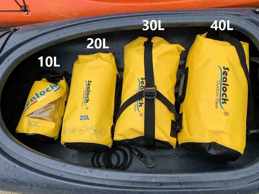 Optimus siccum peram pro Kayaking: Kayak Hull sarcina & pondus Physicorum