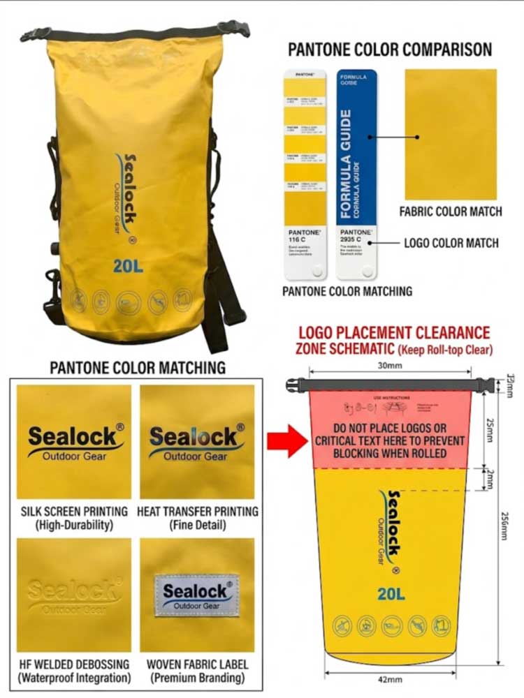 Privata Label arida Sacculi ad Outdoor Equipment faces