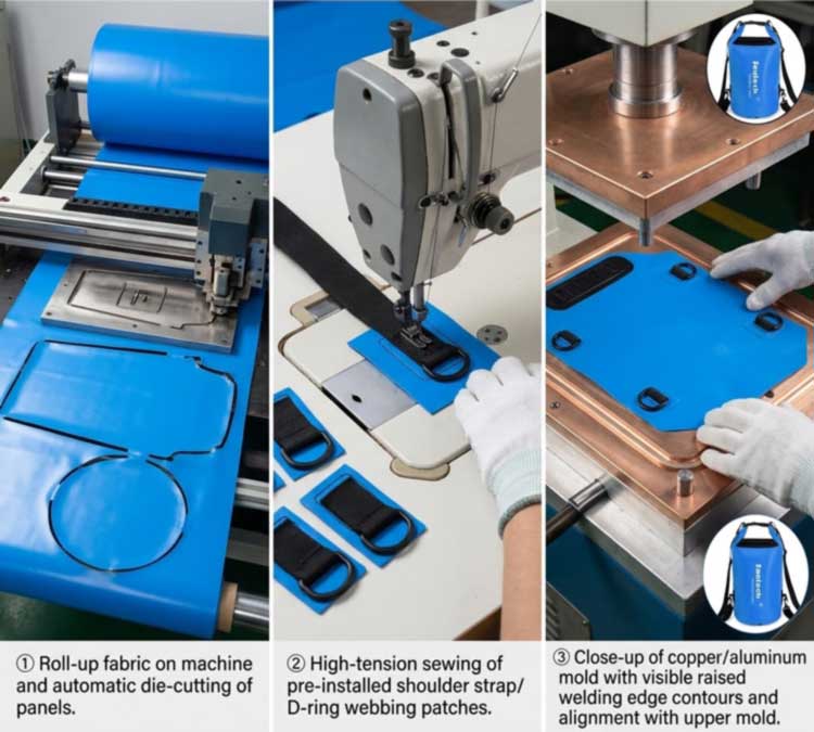Arida Pera Vestibulum Processus: Ex Material secans ad RF Welding