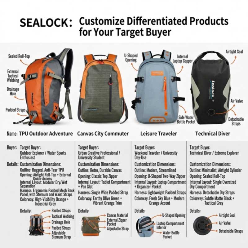 Custom IMPERVIUS Backpacks pro Outdoor Brands