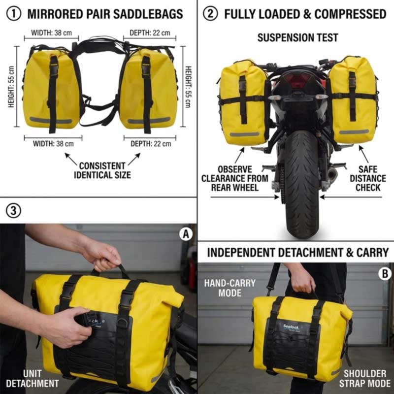Motorcycle Saddlebag Manufacturer ad Adventum Motorcycle Brands