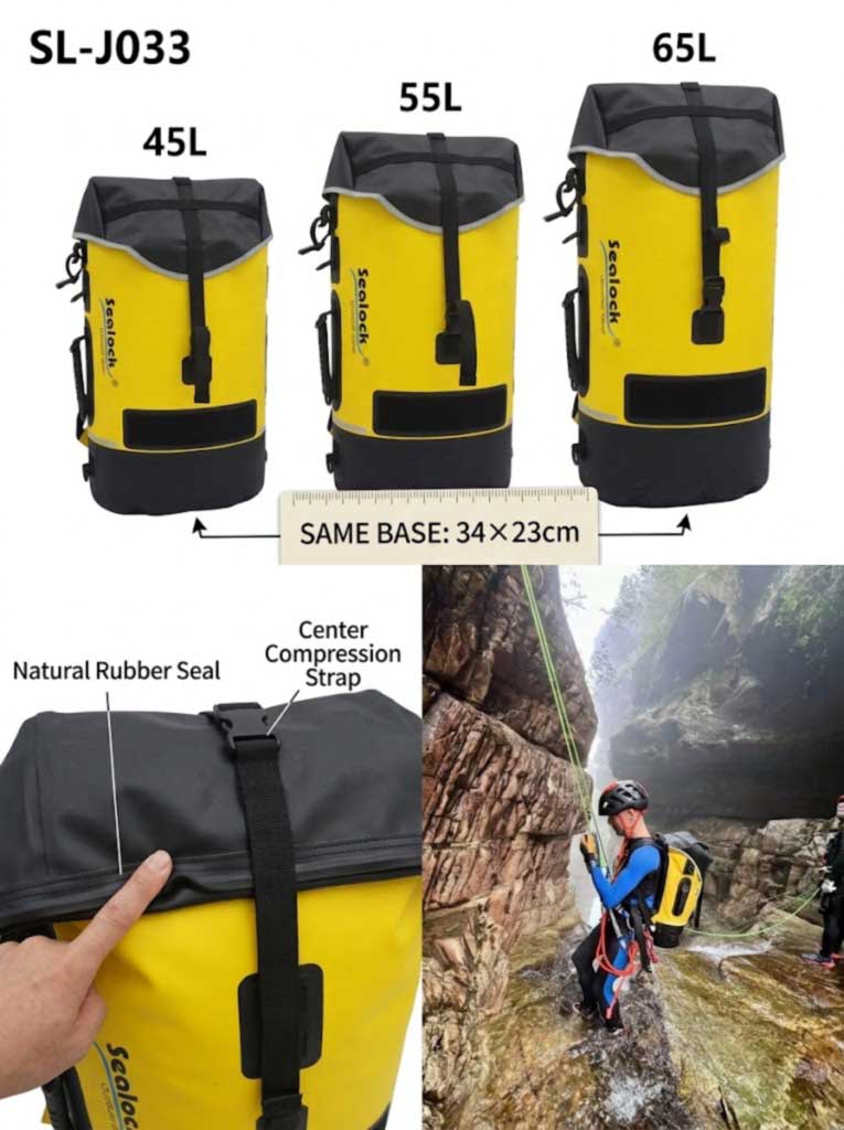 Cavendo et Canyoning Backpack Manufacturer: IPX8 iuncta Packs ad expeditionem Brands